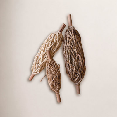 Hudson 3-Piece Paper Rope Spools Sculpture