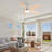  52 in. Indoor Brushed Nickel Smart Ceiling Fan with Integrated LED Light Kit, Work With Tuya APP,Smart Assistant Devices-129079227