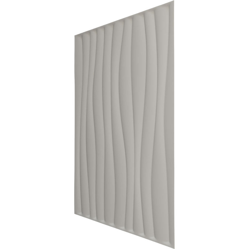 Panneau mural 3D décoratif Shoreline EnduraWall, Brume de mer métallique nacrée universelle
