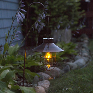 Marine 8.25" Solar Powered Integrated LED Outdoor Hanging Light