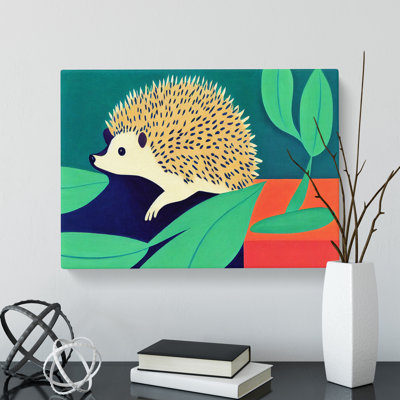 Cute Hedgehog - Wrapped Canvas