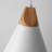 Hinsinger 9.4“ Wide Single Cone Kitchen Island Pendant Light with Wood Accents-967346903-1003089392