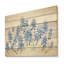 «Blue Bonnets Minimalisme Dream I - Blue Bonnets», art mural sur bois de pin naturel-1530538728