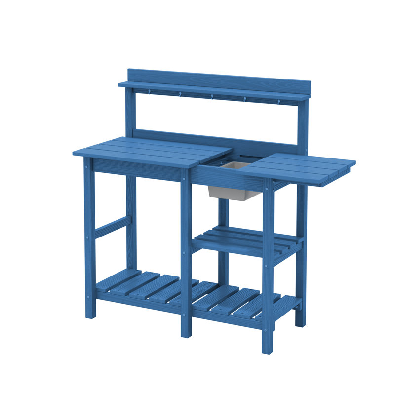 Banc de travail en polyéthylène haute densité avec porte pour évier, Marine