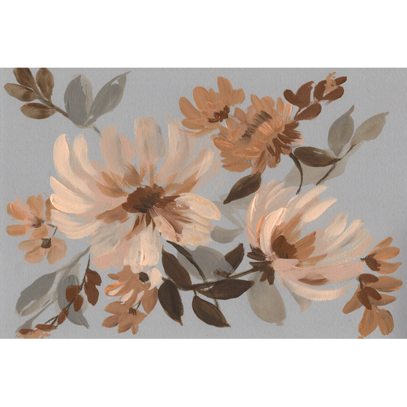 Autumn's Bouquet II - Painting, 81 cm H x 122 cm W, Black Floater Framed