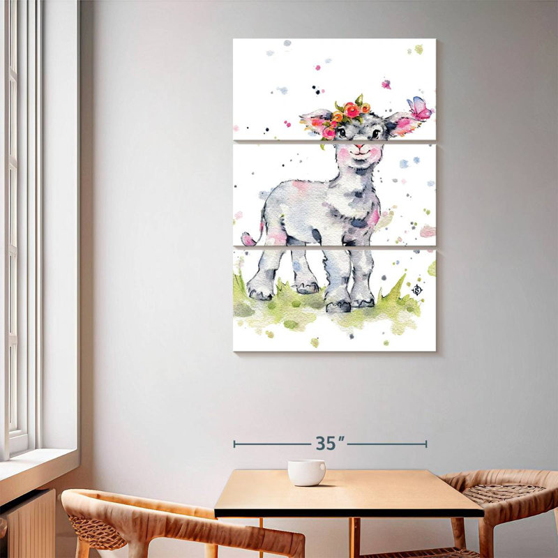 Brampt Sweet Lamb, 65" H x 42" W