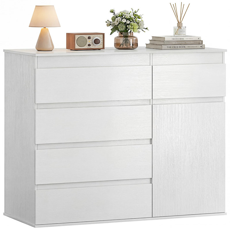Rectangle Accent Cabinet, White