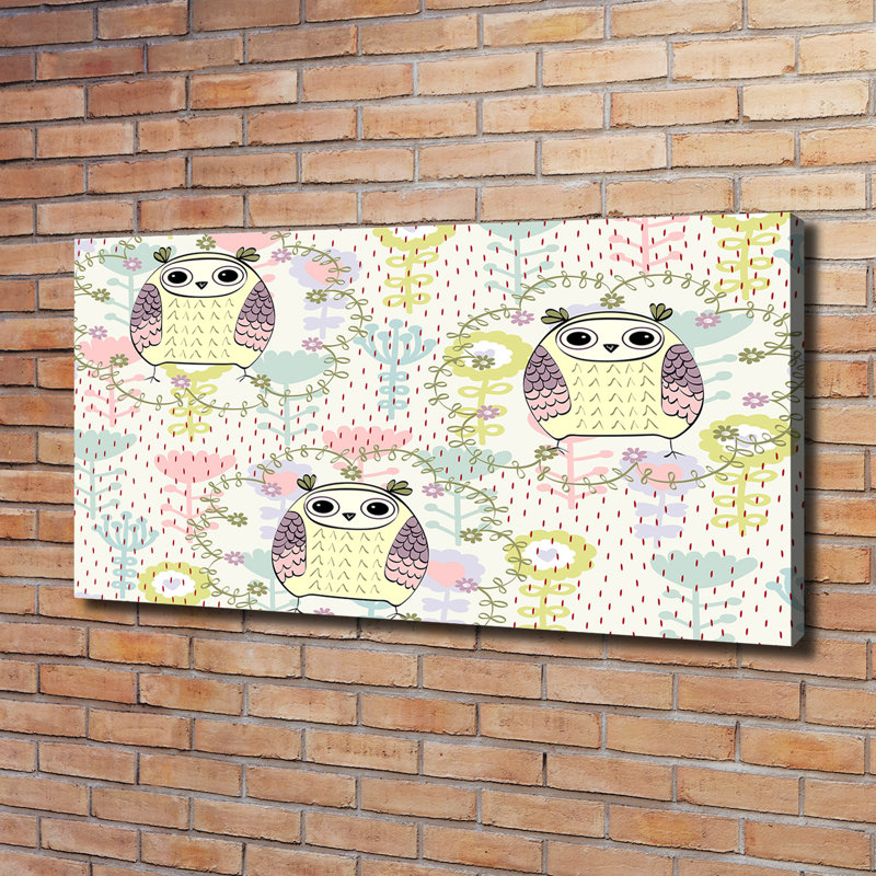 Owls - No Frame Print on Canvas