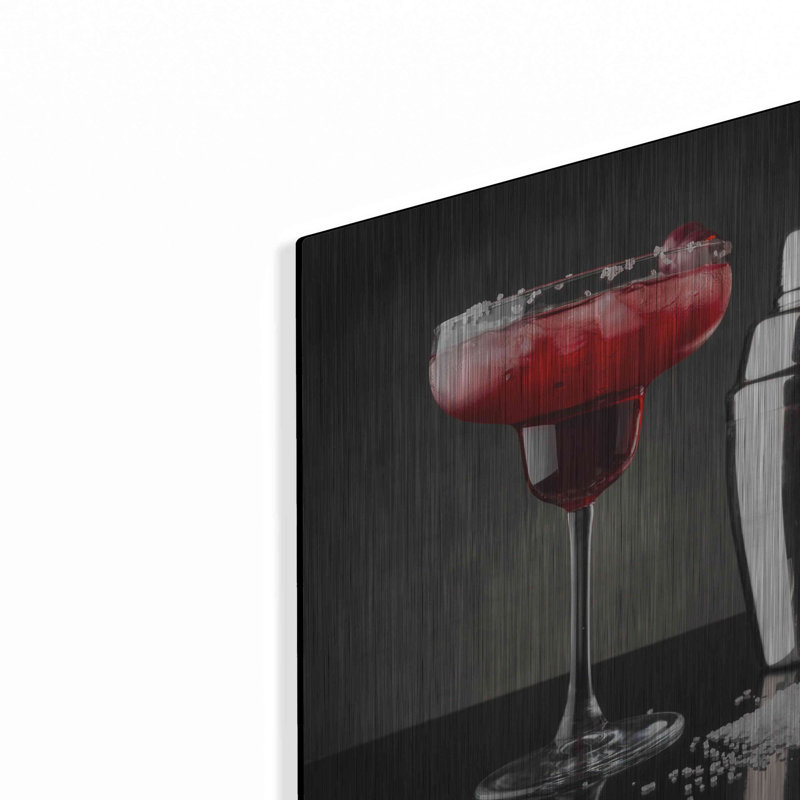 «Cherry Margarita» par Epic Portfolio, art mural en métal, H 12 po x l 12 po