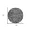 Tapis rond gris anthracite 8 po