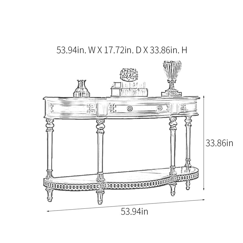 Classical Minimalist Console Table