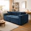 Lin bleu 3 lits avec fente et boîte de rangement pratique