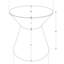 Table d'appoint, tambour, côté, bout, table de chevet, lampe, salon, chambre à coucher, métal, contemporain, moderne-896033890