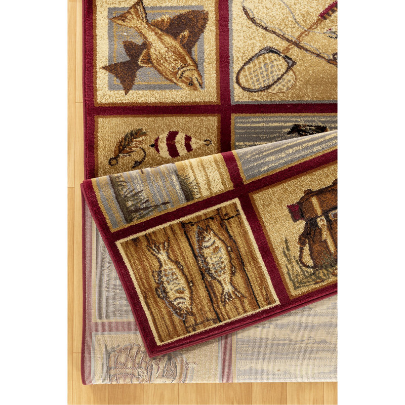 Nature's Nest Multi Spacious Lodge Area Rug, Rectangle 2' x 3'