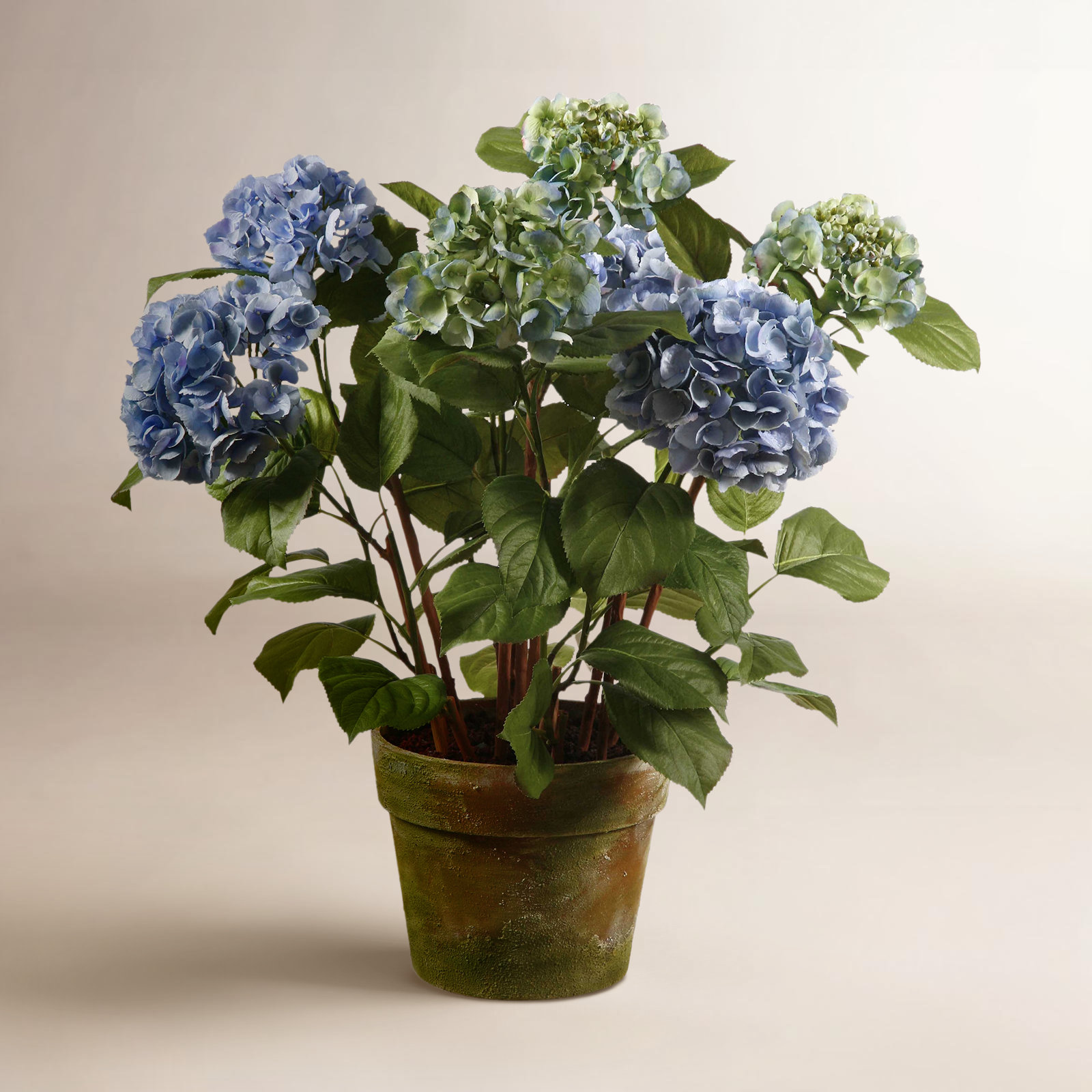 Hydrangea Floral Arrangement, Light Blue