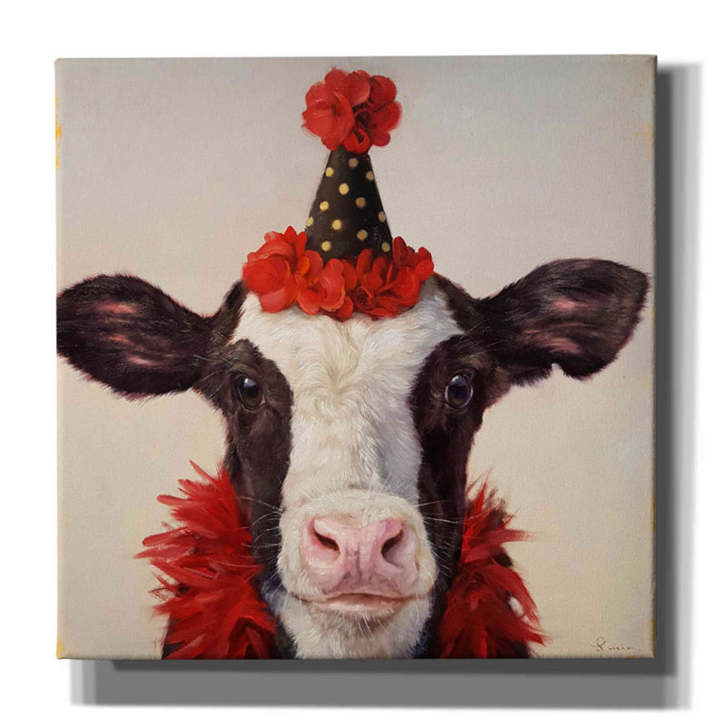 Shindig par Lucia Heffernan, reproduction sur toile tendue, H 26 po x l 26 po x P 1,5 po