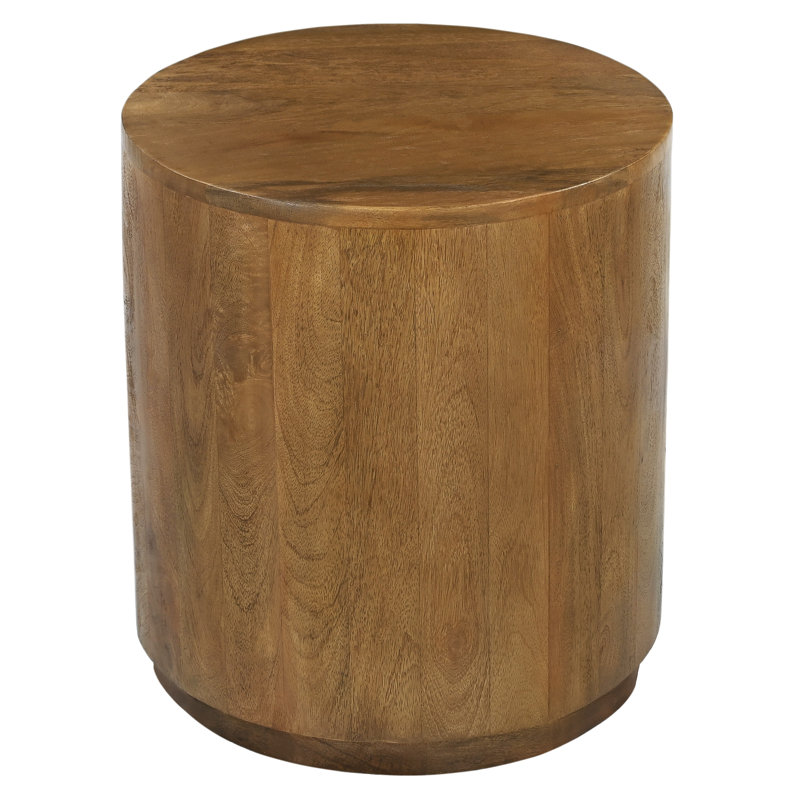 Kopsho Round Side Table In Spice Tan