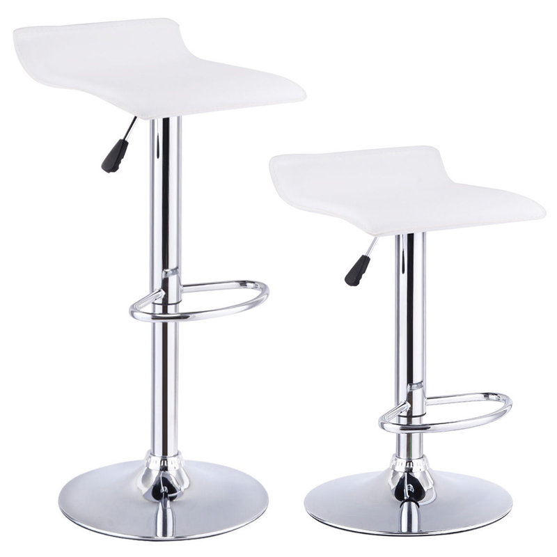 Mathews Swivel Upholstered Adjustable Height Counter Stool