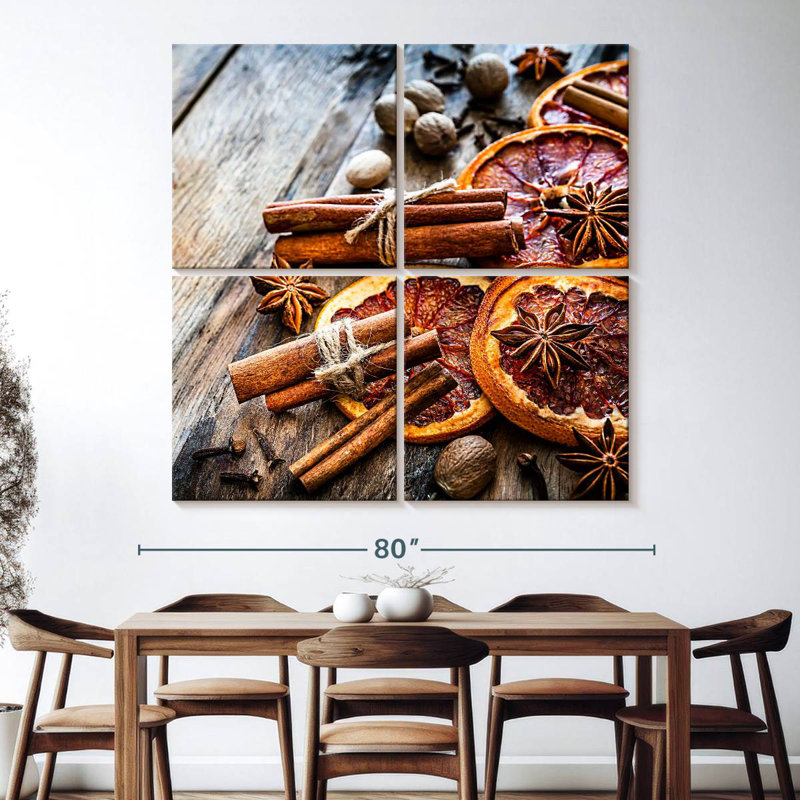 Yarlin Oranges And Spices, 74" H x 74" W