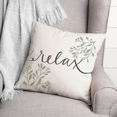 Floral Reversible Throw Pillow