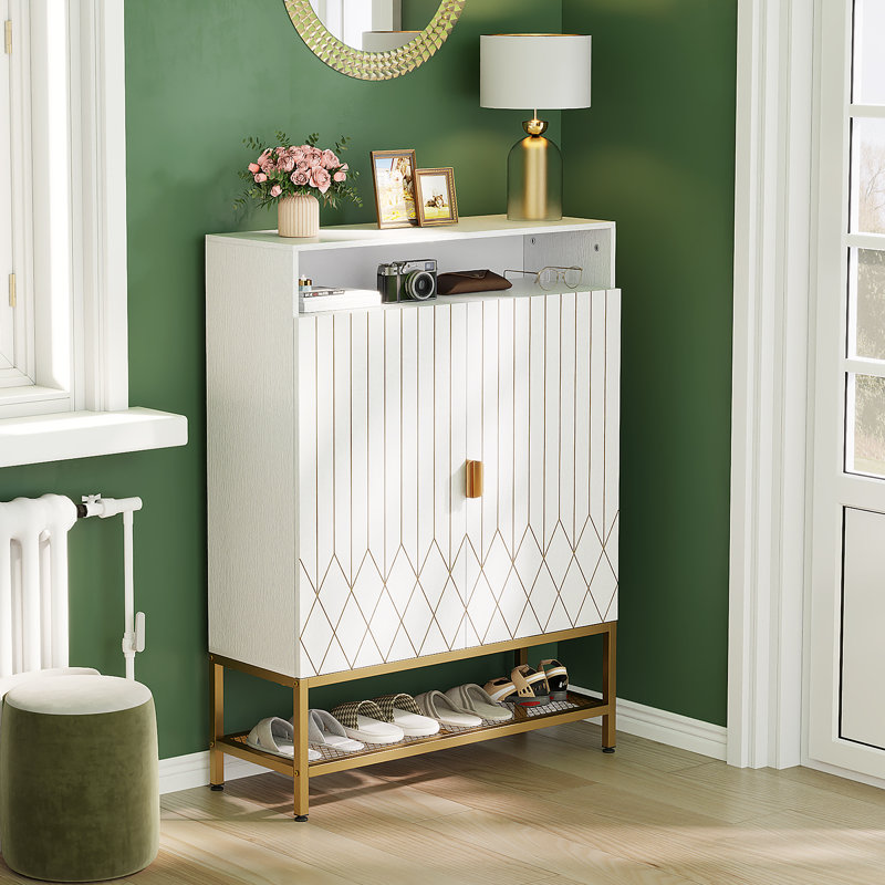 Armoire de rangement pour chaussures 16 paires à 5 niveaux