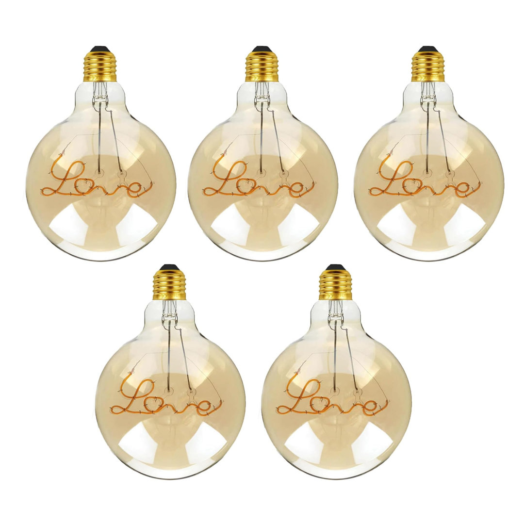 Siegfried 4W E27 LED Vintage Edison Globe Light Bulb Amber