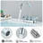 2-handle Bathroom Faucet with Drain Assembly