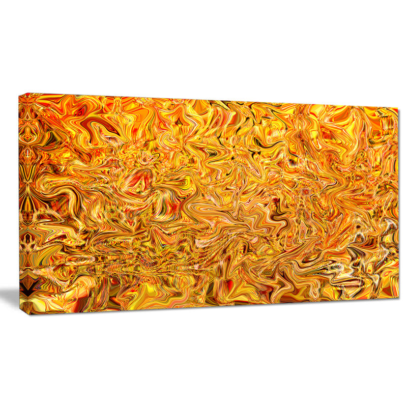 «Textured Flowing» - impression sur toile tendue, H 16 po x l 32 po x P 1 po
