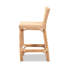 Tabouret de bar moderne en rotin fait à la main avec repose-pieds