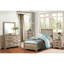 Lit simple - finition naturelle pour l'ambiance de la chambre à coucher-2126986743