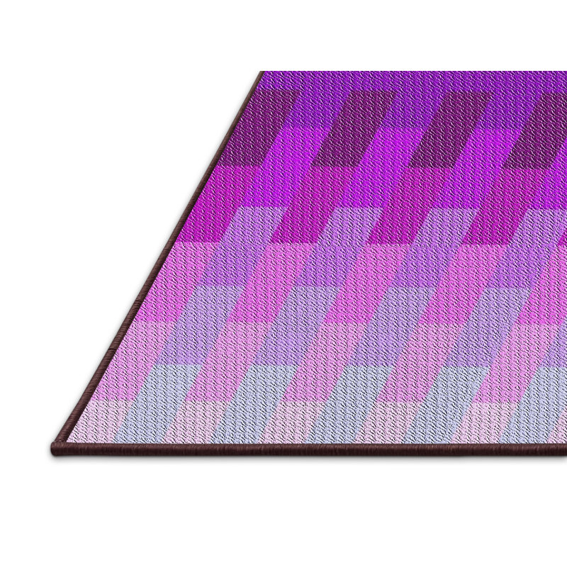 Tapis mauve à motif géométrique Kifer, Rectangle 5 pi x 8 pi