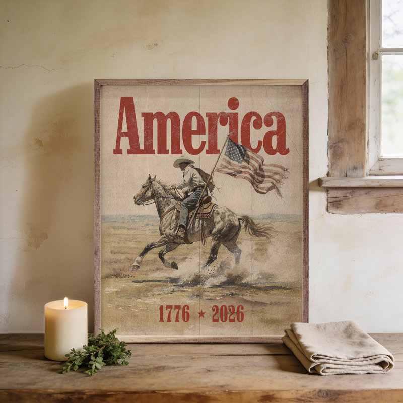 «Heritage Cowboy Americana Art», H 10 po x l 8 po