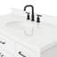 Ensemble de meuble-lavabo simple en bois massif 48 po avec lavabo en quartz blanc 1,5 po Tidworth-1239277150-1272082760