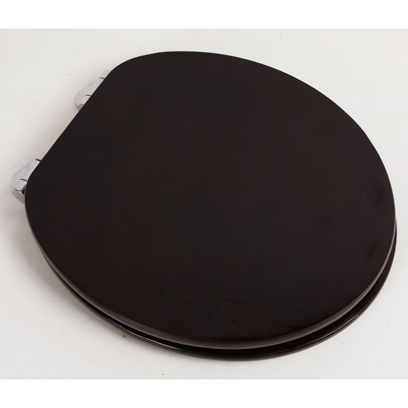 Round Toilet Seat and Lid, Classic Mahogany