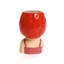Grand vase sculpture en céramique Lady Strawberries