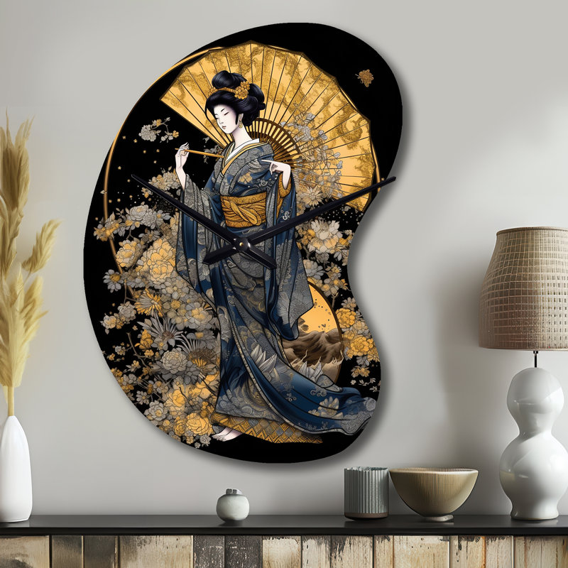 Horloge murale asymétrique en métal Faedo, Petit