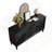 Credenza - Symmetrical Sunburst Door Design Storage Cabinet-1577771841
