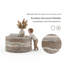 Table basse ronde Design cylindrique compact Mobilier de salon compact pour petits espaces Intérieur industriel minimaliste Fabrication robuste en panneau de fibres à densité moyenne-867524650