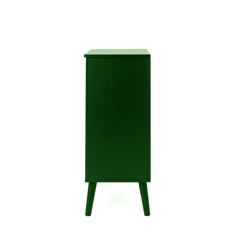 Buffet rétro avec tiroirs et portes, Vert