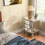 3 Drawers Vintage Mirrored Bedside Table Set of 2