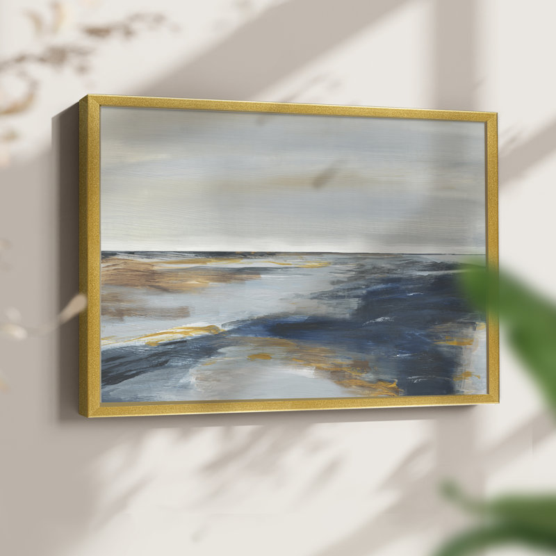 Chesapeake Dusk -Framed Print - Restickable, 8" H x 10" W, Gold