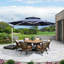 Leeven 3.65m Cantilever Parasol With Base-2141420771