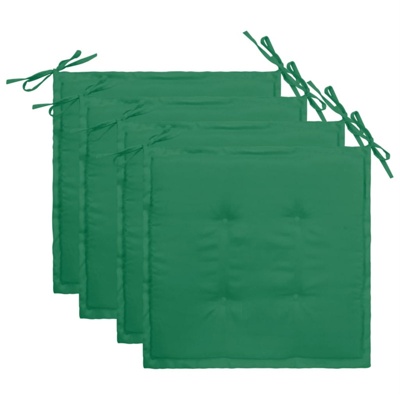 Outdoor Seat Cushion, Green, 15.7" x 15.7" x 1.2"