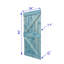 Porte de grange coulissante en bois massif de style K sans trousse de quincaillerie (dalle de porte seulement) - Assemblage requis-86439602-86439598