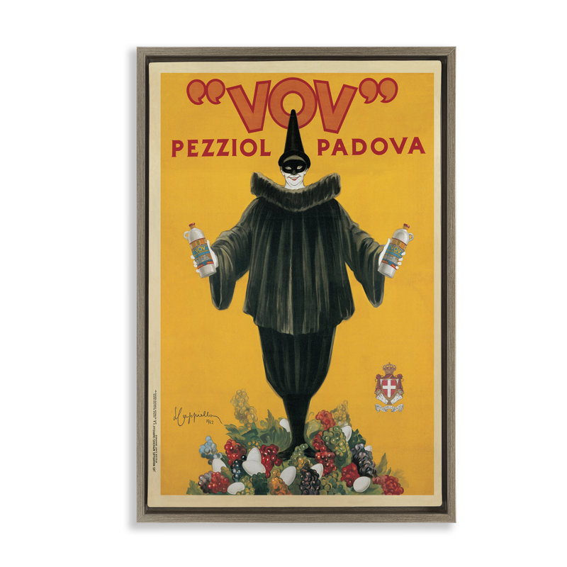Art rétro sur toile encadrée brune, affiche rétro Alco, conception par Marcello Nizzoli, H 25 po x l 17 po
