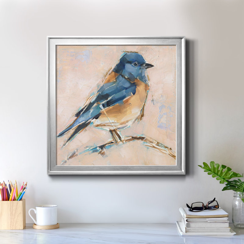 Variété d'oiseaux III - reproduction de cadre photo sur toile, Cadre argenté, H 30,5 po x l 30,5 po x P 1,5 po