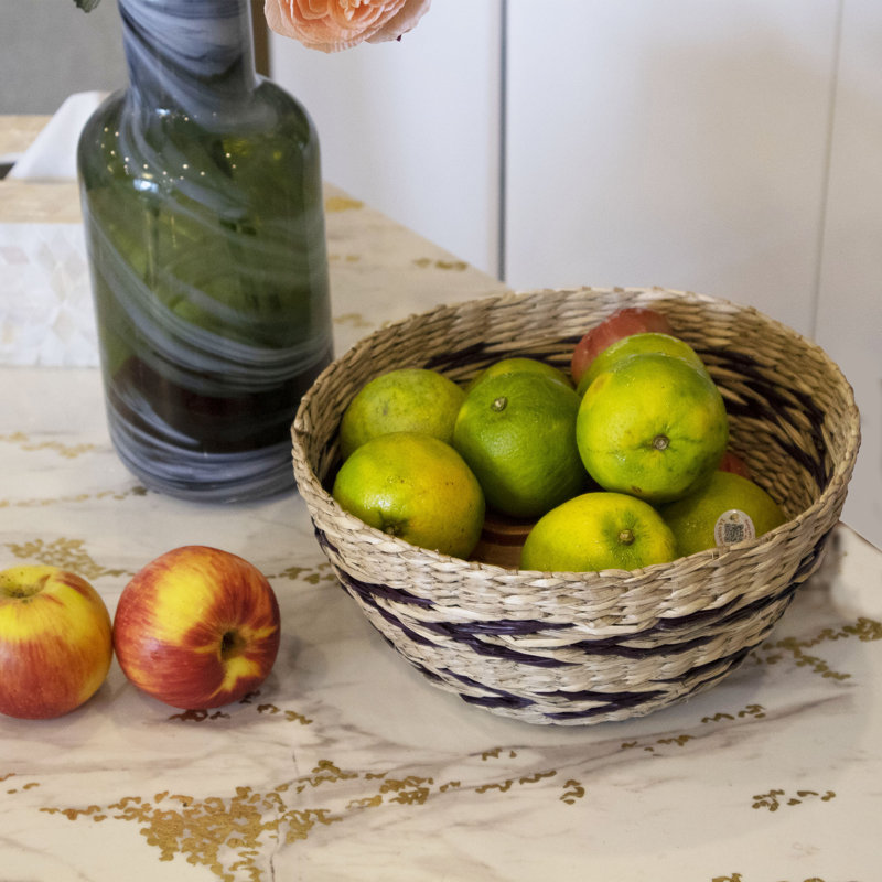 17 Stories Anakie Seagrass Fruit Bowl