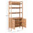 Chittening 4 Shelf 2 Door Bookcase