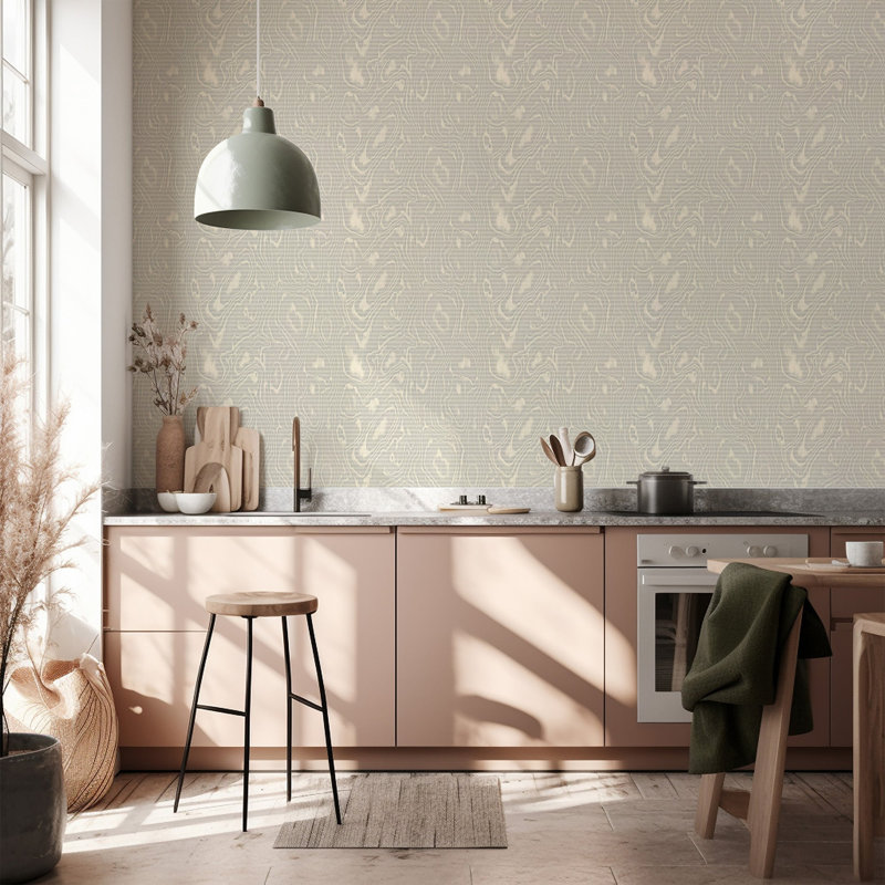 Burlwood - Wood Wallpaper, Non-pasted, Green
