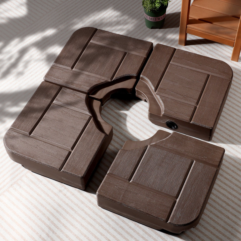185 Lb. Plastic Umbrella Base, Brown